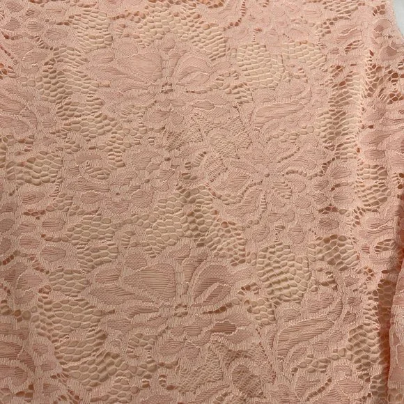 4/$25 Slinky Brand Peach Pink Sleeveless Lace Tank Top Lined Women's‎ Small - Picture 5 of 5